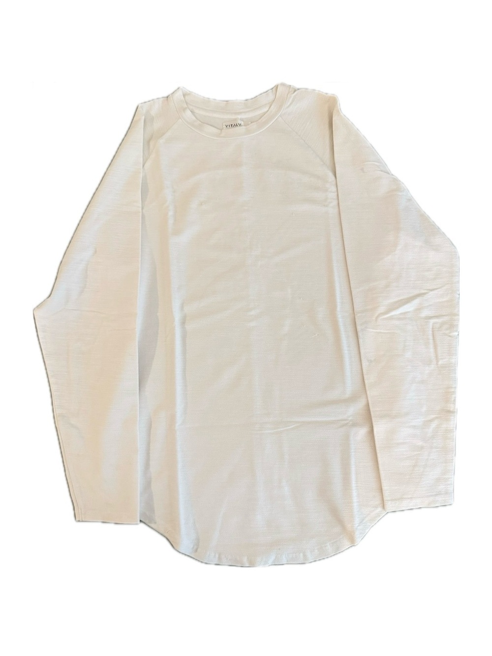 VITALY Men's Long Sleeve Crewneck Tee White